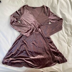 Express Ling Sleeve Mini Dress